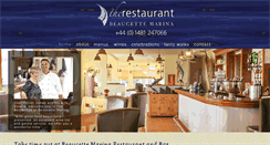 Desktop Screenshot of beaucetterestaurant.com